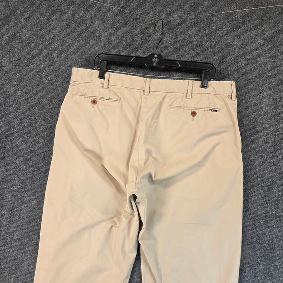 Polo Ralph Lauren Khaki Chino Pants Mens 38x30 Pima Cotton Classic Neutral - Picture 8 of 13